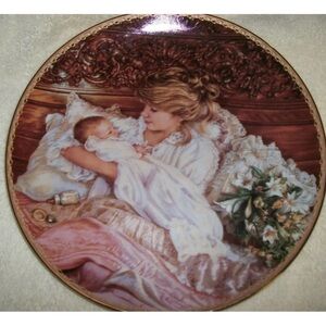 “Welcome Home” Sandra Kuck Mother’s Day Collection Plate Reco 9” mother & baby